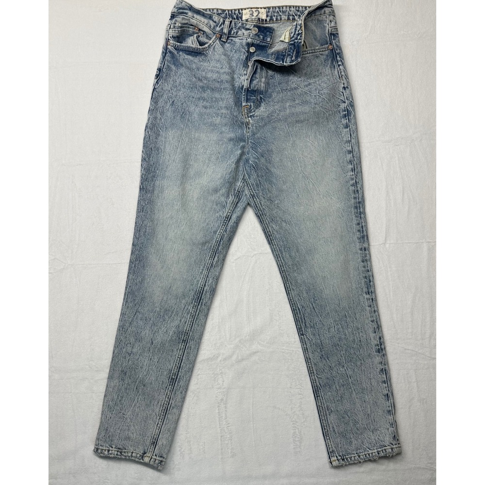 WE THE FREE‎  32 Acid Wash High Rise Mom Jeans WMN Size 32X28 Button Fly
